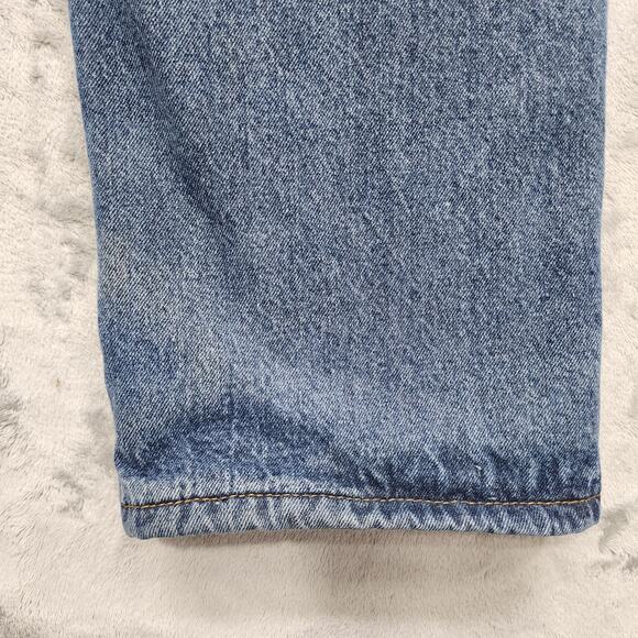 Polar King Key Flannel Lined Jeans Mens 38x30 Blue Denim Workwear Winter Cozy - Picture 5 of 14